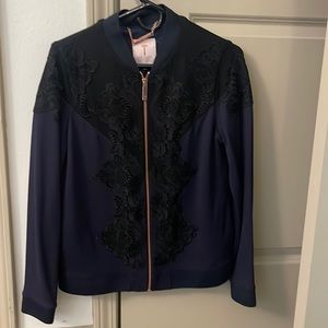 Navy & Black TedBaker jacket. Size 2. Never been worn.